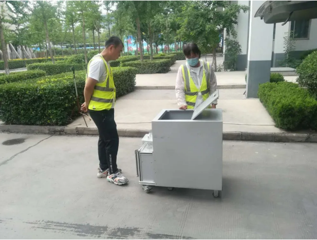 淄川區(qū)環(huán)保局到熱電廠檢查37