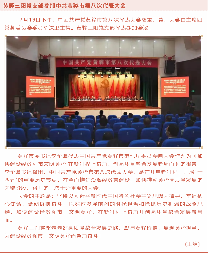 黃驊三陽(yáng)黨支部參加中共黃驊市第八次代表大會(huì)60