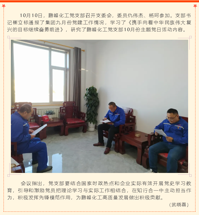 鵬峰化工黨支部召開支委會44