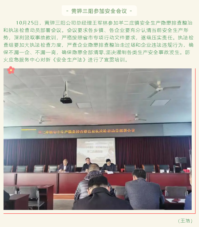 黃驊三陽(yáng)參加安全會(huì)議83