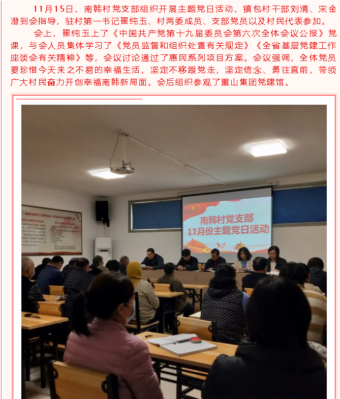 南韓村黨支部開(kāi)展主題黨日活動(dòng)33
